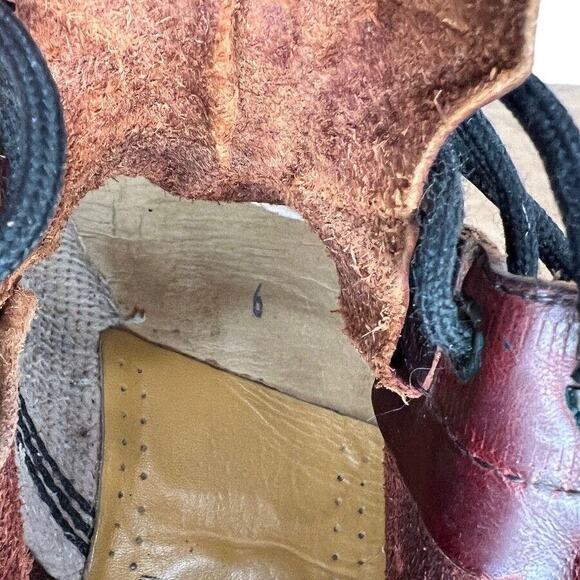 Vintage Doc Martens 6 Eye Oxblood Cherry Red Leather Combat Boots Mens UK 6 - Picture 7 of 7